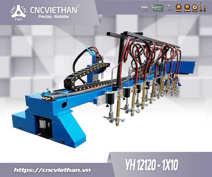 Máy cắt CNC plasma kết hợp pha băng YH22120-1x10