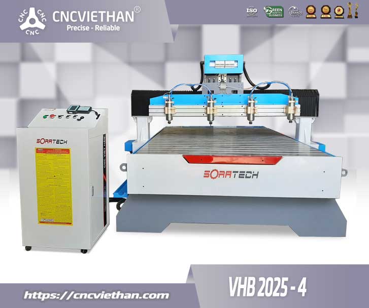  Máy đục gỗ vi tính 4 đầu VHB2025-4