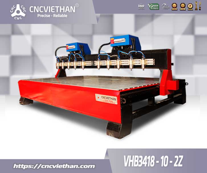  Máy đục vi tính 10 đầu đa năng VHB3418-10-2Z