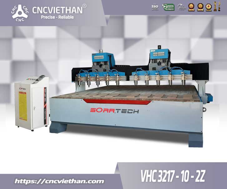 Máy đục vi tính 10 đầu VHC3217-10-2Z